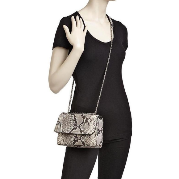 Tory Burch Fleming Snakeskin Bag** - Picture 6 of 7